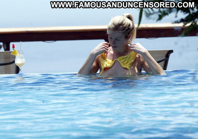 Abi Titmuss Posing Hot Bikini Pool Babe Blonde Hot Celebrity Beach