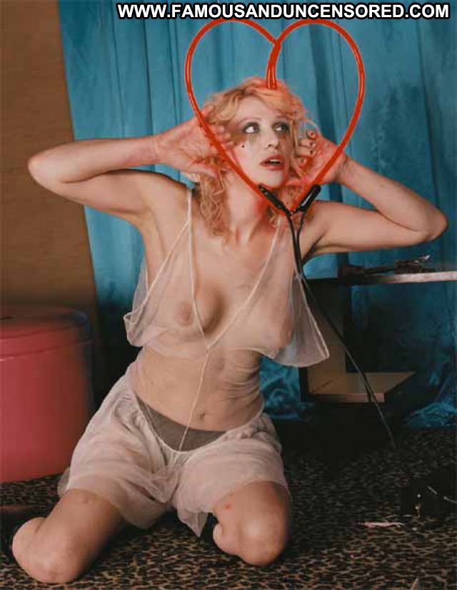 Courtney Love Stoned Singer Blonde Posing Hot Famous Babe
