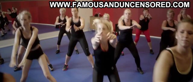 Carolina Gynning Blondie Spandex Workout Celebrity Blonde