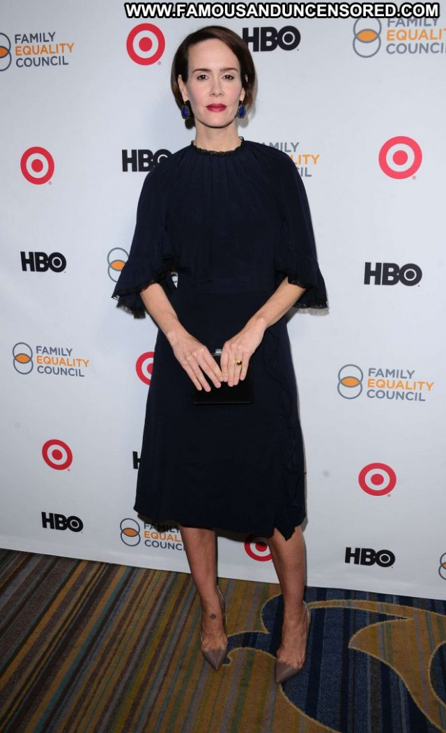 Sarah Paulson Beverly Hills Celebrity Awards Posing Hot Babe
