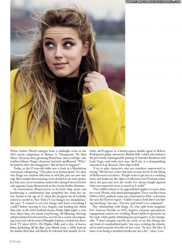 Amber Heard Magazine Magazine Babe Beautiful Celebrity Posing Hot
