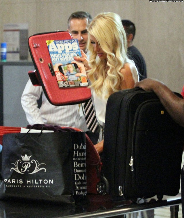 Paris Hilton Lax Airport Beautiful Posing Hot Lax Airport Celebrity