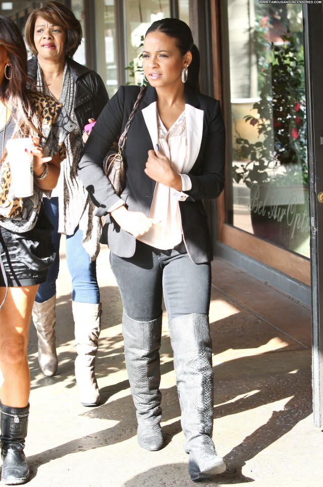 Christina Milian Beverly Hills Celebrity Beautiful Posing Hot Babe