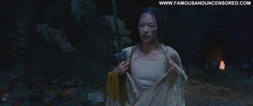 Ziyi Zhang Nipples Celebrity Wet Straight Shirt