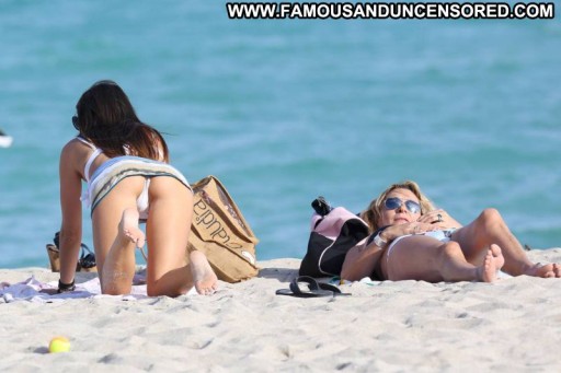 Claudia Romani Brunette Beach Hot Famous Ass Bikini Celebrity Posing Hot Showing Ass Straight