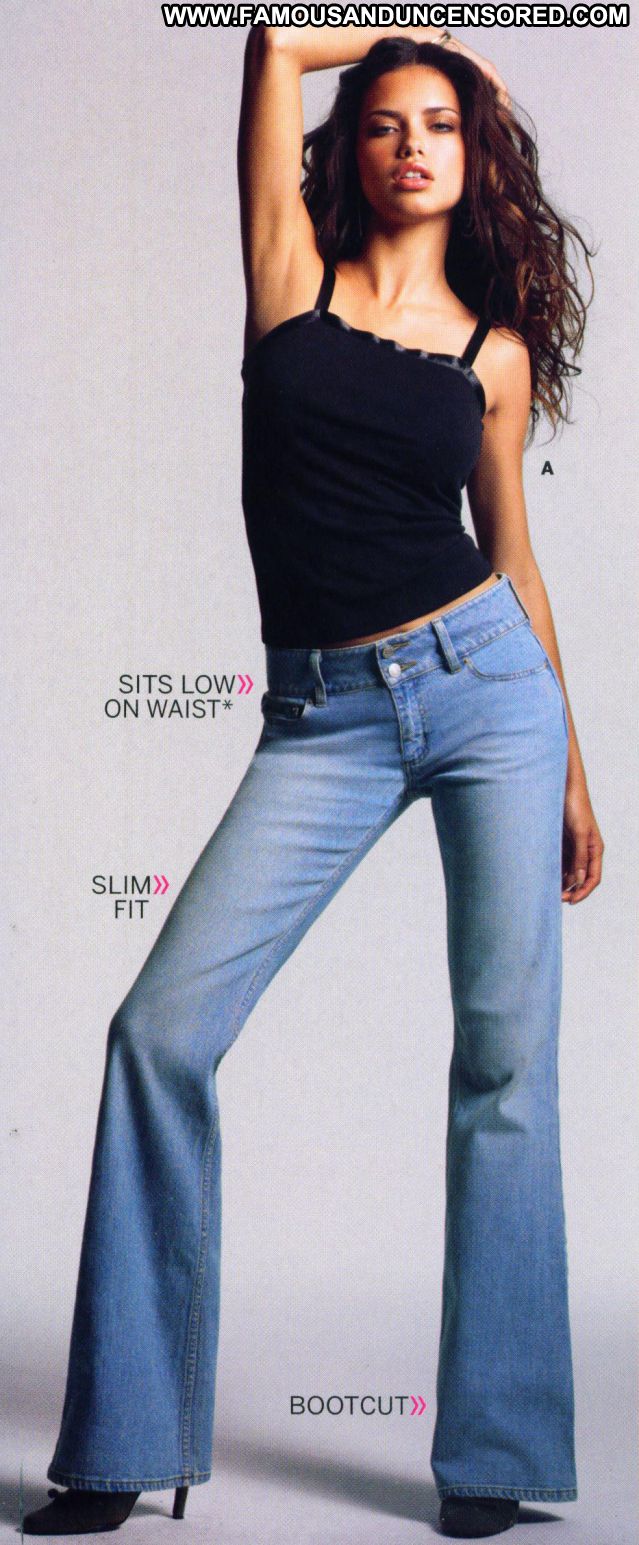 Adriana Lima No Source Posing Hot Celebrity Famous Jeans Latina Hot