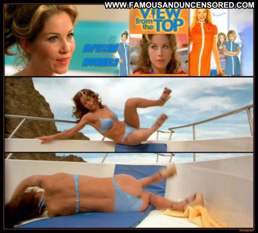 Christina Applegate Posing Hot Babe Hot Brown Hair Famous Straight Cute Celebrity Bikini