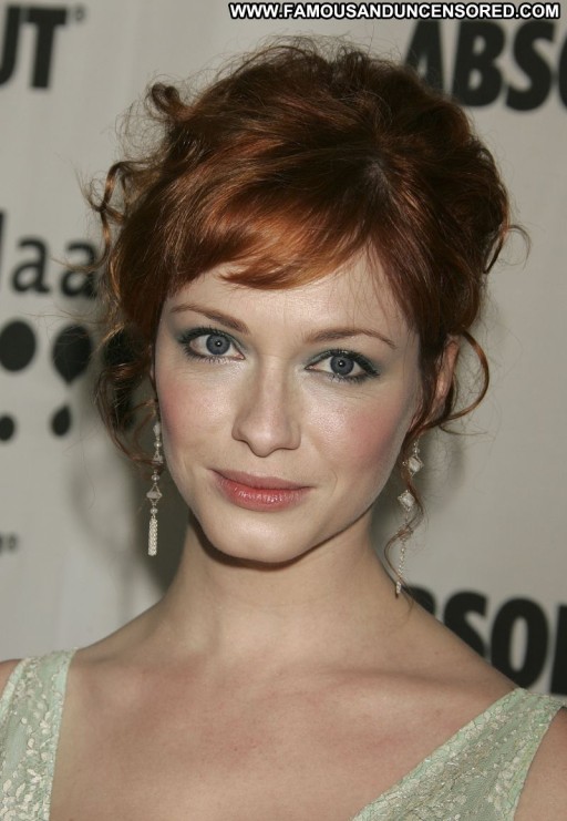 Christina Hendricks Posing Hot Hot Cute Redhead Babe Celebrity Tits Straight Famous Huge Tits