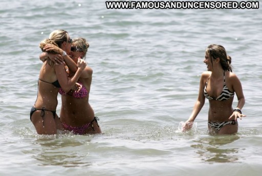 Danielle Lloyd Blonde Straight Babe Beach Posing Hot Cute Hot Bikini Famous Celebrity