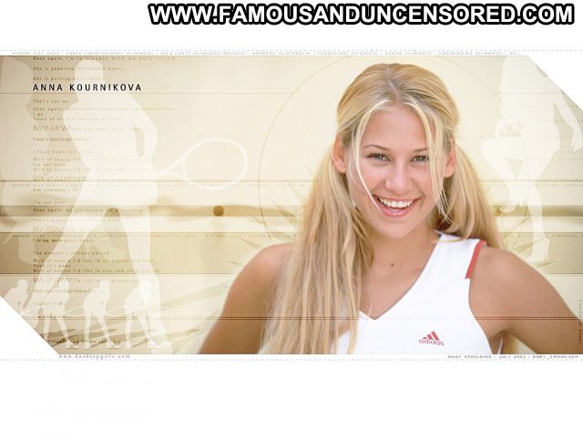 Anna Kournikova Nude Sexy Scene Sport Woman Pigtails Blonde