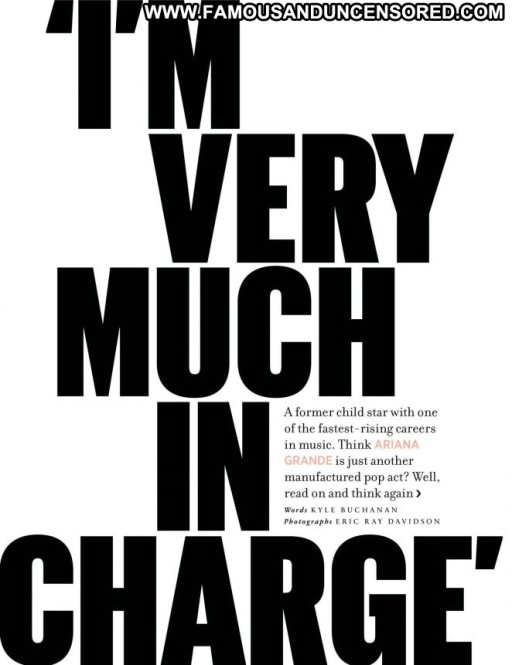 Ariana Grande Celebrity Posing Hot Magazine Babe Straight Paparazzi Uk Beautiful