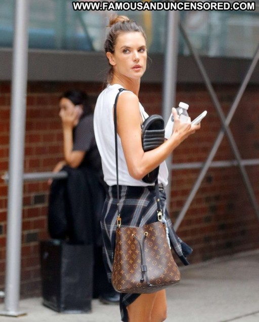 Alessandra Ambrosio Paparazzi Celebrity Straight New York Posing Hot Beautiful Babe