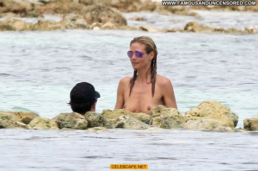 Heidi Klum Celebrity Beautiful Babe Topless Straight Toples Mexico Posing Hot