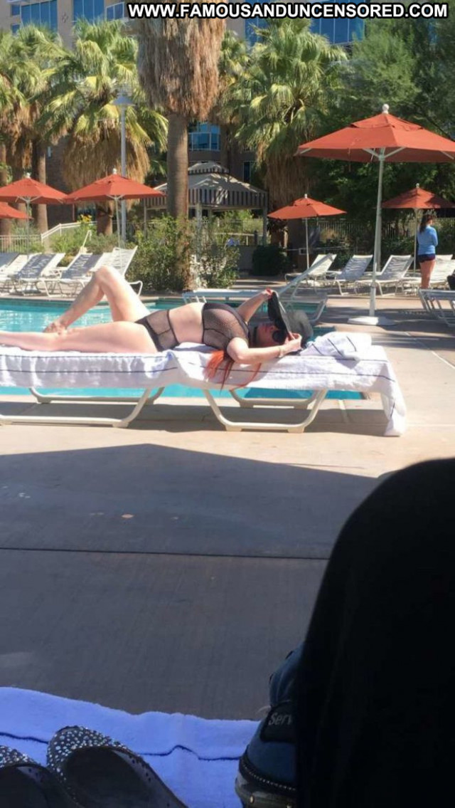 Sophia Vegas Palm Springs Celebrity Pool Posing Hot Bikini Paparazzi