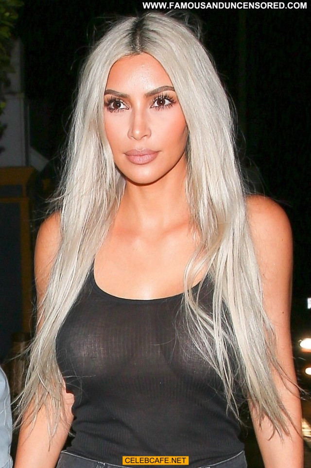 Kim Kardashian No Source Babe Beautiful See Through Black Celebrity
