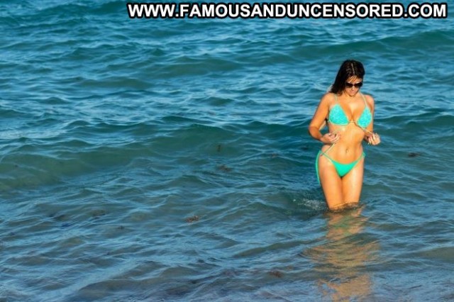 Claudia Romani No Source  Posing Hot Bikini Beach Babe Paparazzi