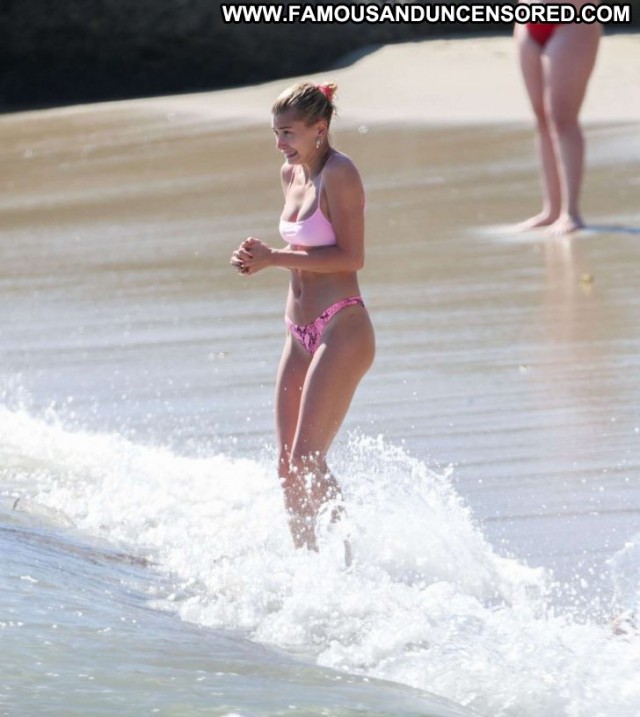 Hailey Baldwin The Beach  Celebrity Posing Hot Beach Beautiful Bikini