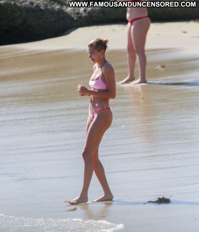 Hailey Baldwin The Beach Babe Beach Paparazzi Celebrity Posing Hot