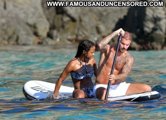 Christina Milian No Source  Bikini Beautiful Boat Paparazzi Posing