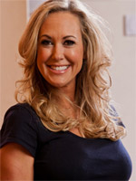 Busty Blonde Pornstar Brandi Love Strips and Fingers