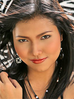 Asian Glamour Model Cathy Rawan Strips and Fingers Pussy