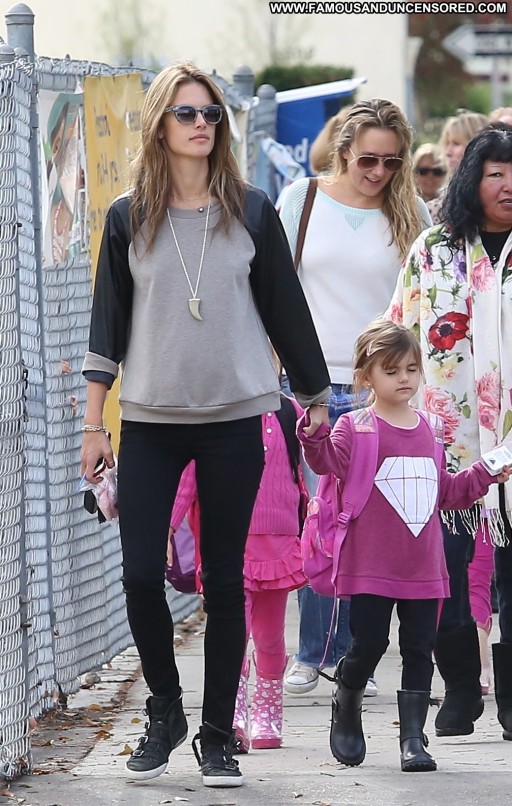 Alessandra Ambrosio Beautiful Babe Candids Posing Hot High Resolution Celebrity Straight