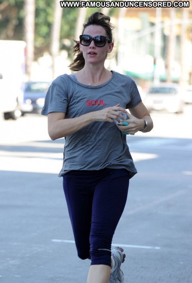 Jennifer Garner No Source Celebrity Jogging Beautiful Posing Hot High