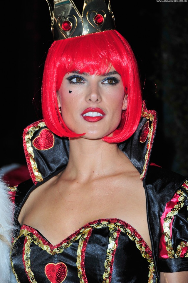Alessandra Ambrosio Halloween Party In Beverly Hills Posing Hot