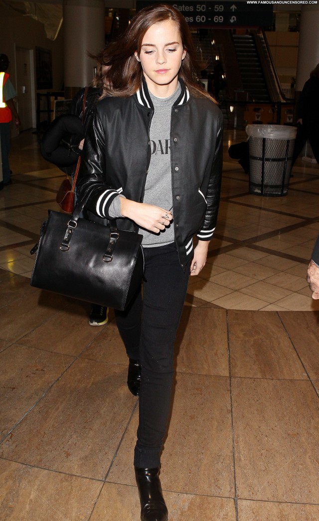 Emma Watson Lax Airport Babe Lax Airport Beautiful Posing Hot Candids