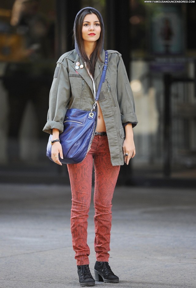 Victoria Justice New York  Beautiful Celebrity Candids Posing Hot