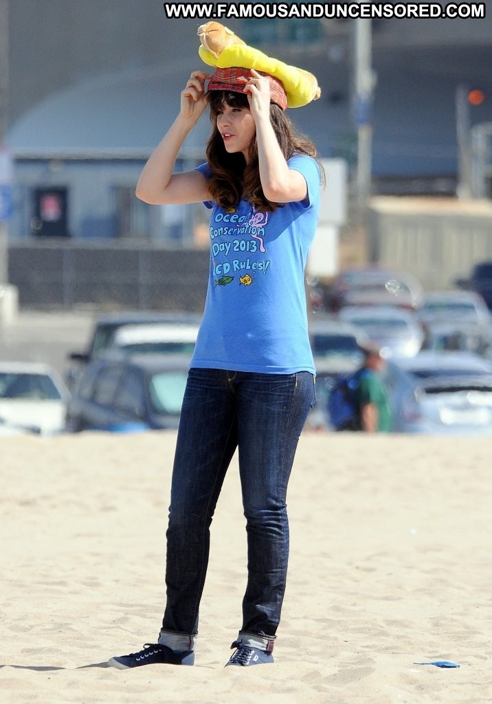 New Girl Zooey Deschanel Posing Hot High Resolution Malibu Babe