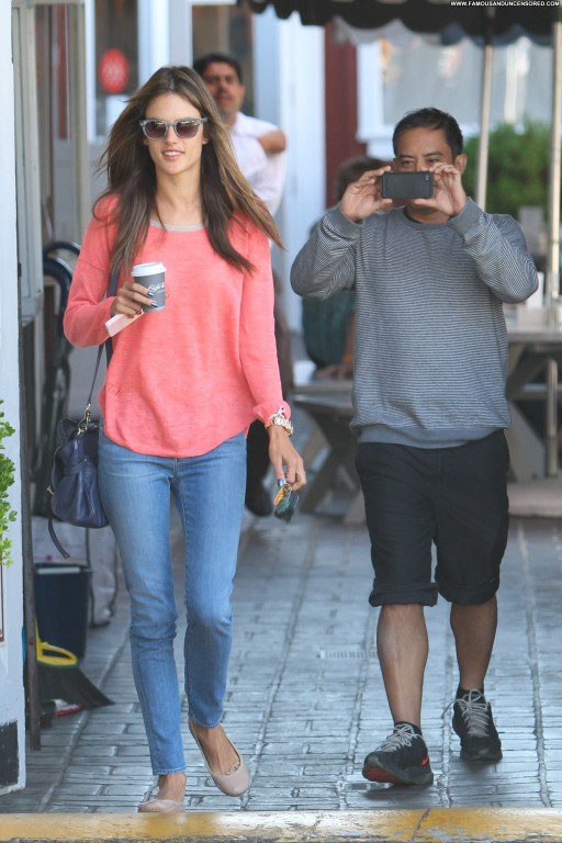 Alessandra Ambrosio Babe Celebrity Beautiful Shopping High Resolution Straight Posing Hot