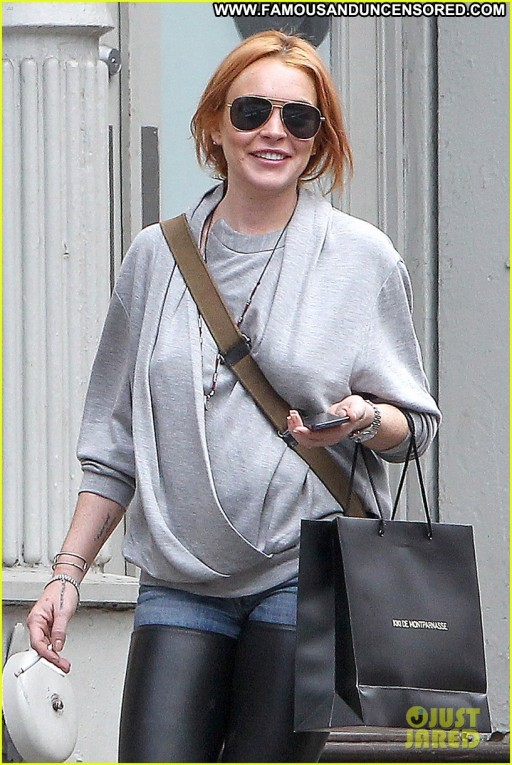 Lindsay Lohan Celebrity Beautiful Leather High Resolution Posing Hot Straight Nyc Babe