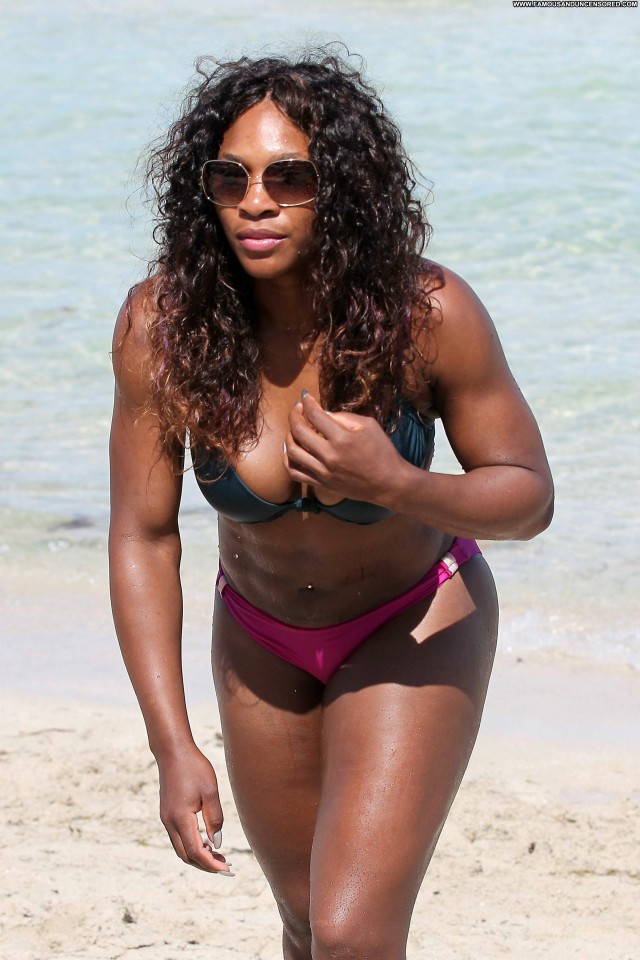 Serena Williams South Beach  High Resolution Celebrity Beautiful Babe