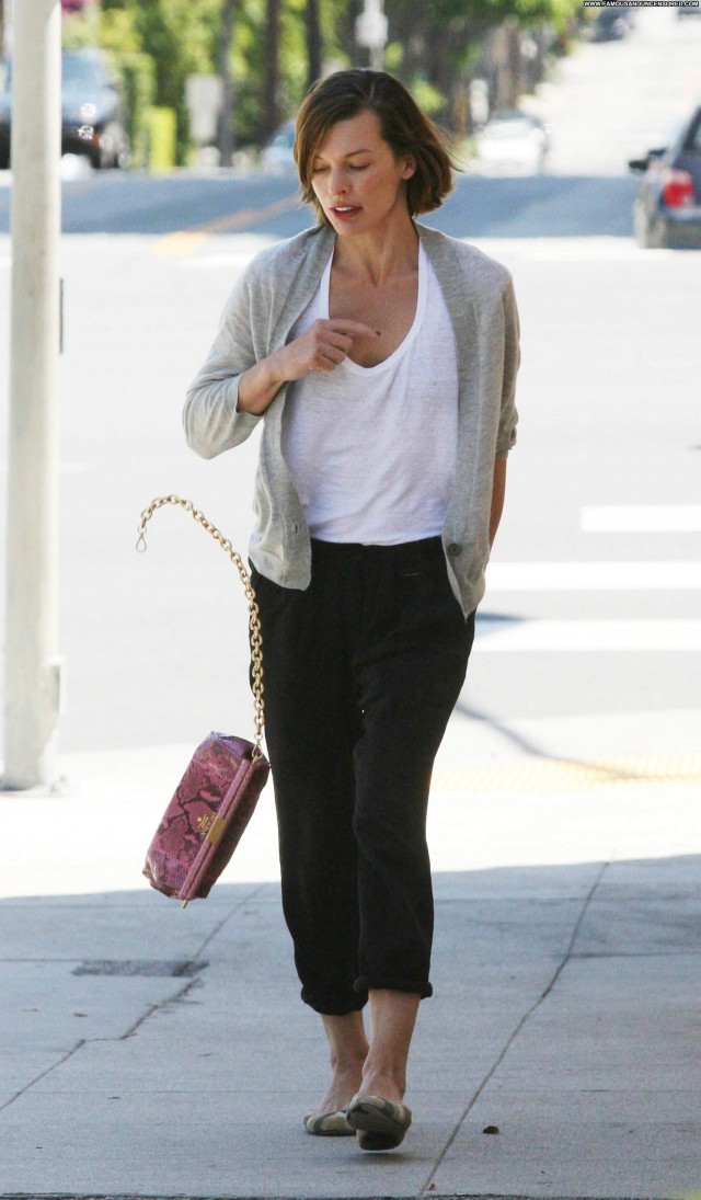 Milla Jovovich Los Angeles Beautiful Celebrity Babe Posing Hot High
