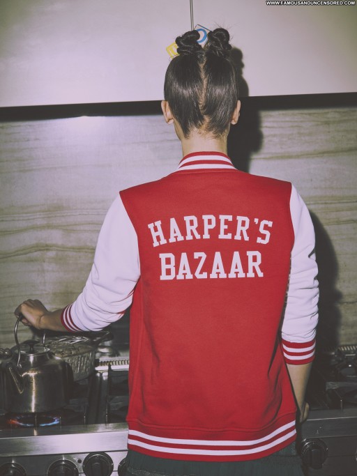 Bella Hadid Posing Hot Celebrity Straight