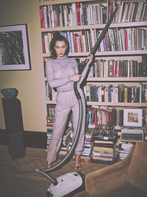 Bella Hadid Posing Hot Celebrity Straight
