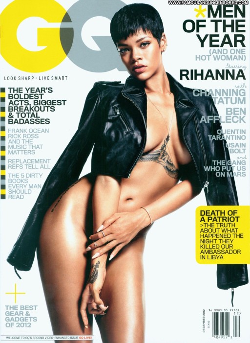 Rihanna Beautiful Celebrity Straight Topless Private Posing Hot Magazine Babe