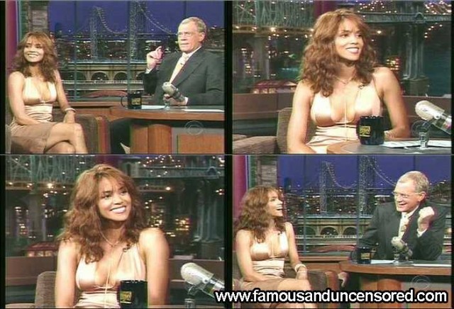 Halle Berry The Late Show With David Letterman  Beautiful Nude Scene