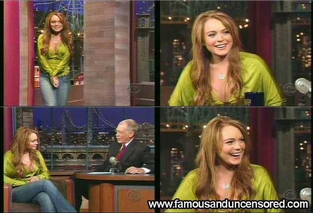 Lindsay Lohan The Late Show With David Letterman  Beautiful Nude