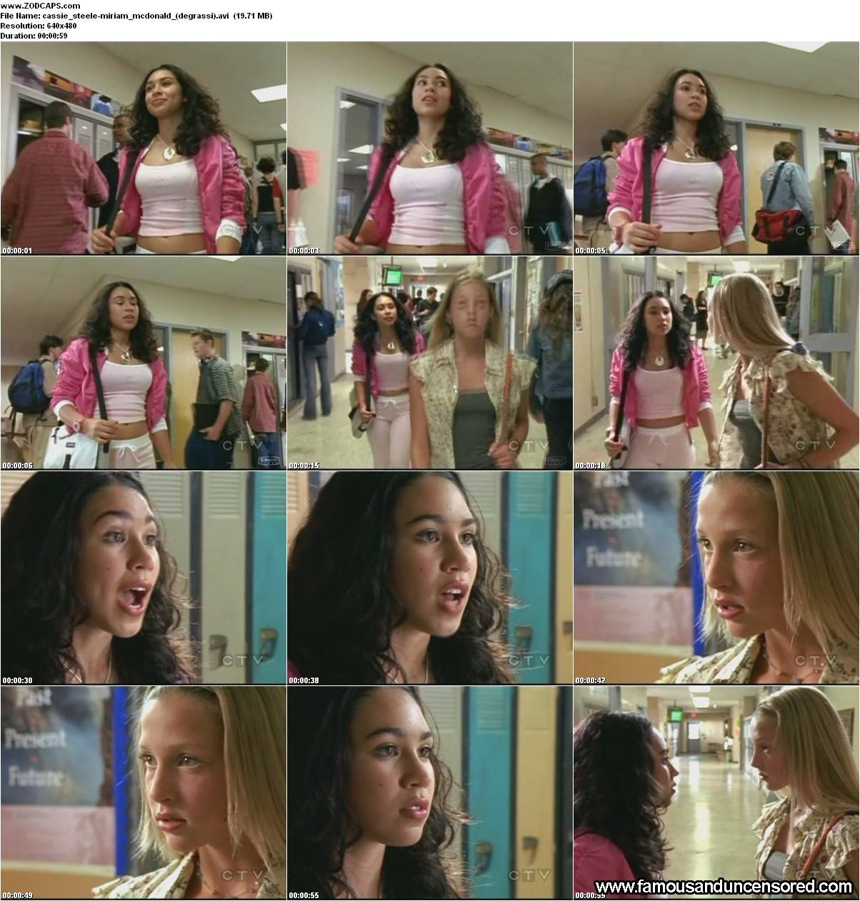 Degrassi The Next Generation Miriam Mcdonald Beautiful Sexy Nude Scene Celebrity