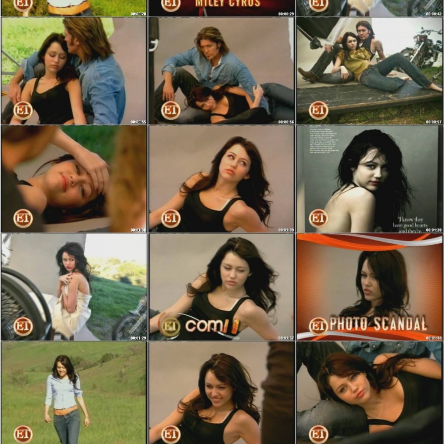 Miley Cyrus Celebrity Beautiful Sexy Nude Scene Straight