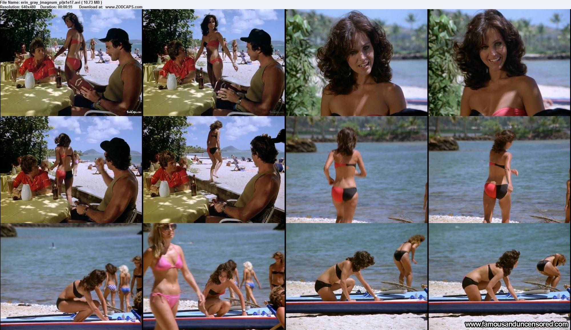 Magnum PI Erin Gray Celebrity Sexy Nude Scene Beautiful