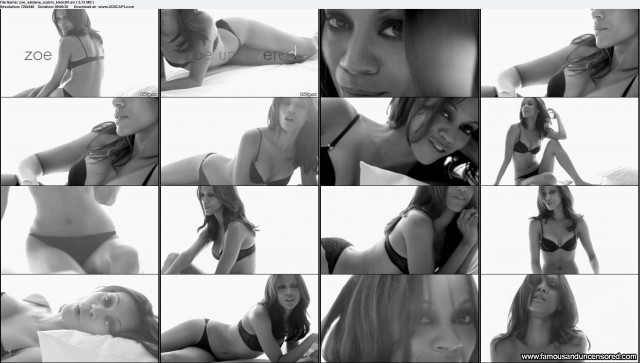 Zoe Saldana Calvin Klein Commercial Celebrity Sexy Nude Scene